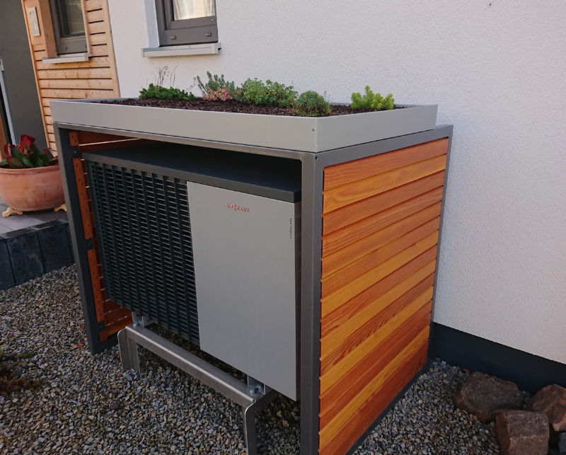 Wärmepumpenverkleidung DEKOR-Element Wärmepumpe – My Muelltonne
